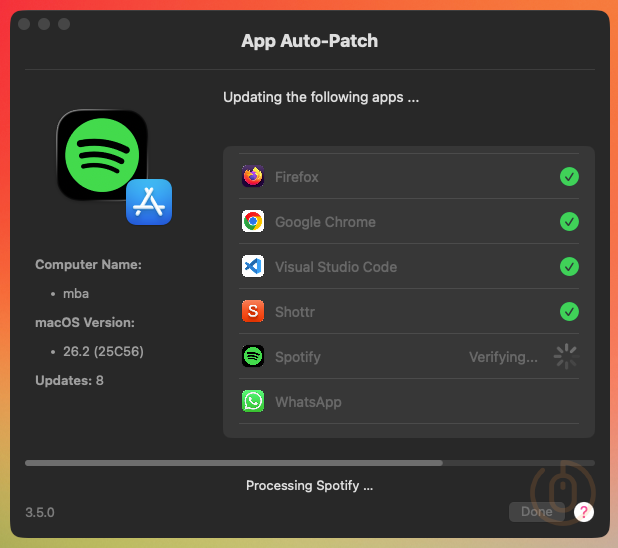 App Auto-Patch installation