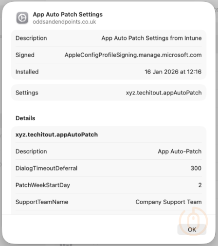 macOS Configuration Profile