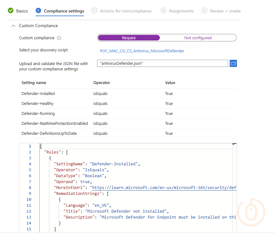 mac Custom Compliance Policy