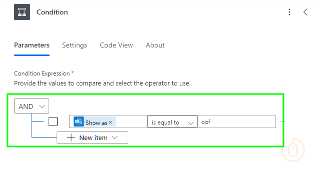 Configuring a Condition Action