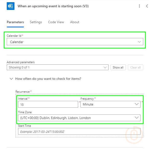 Configuring Trigger settings