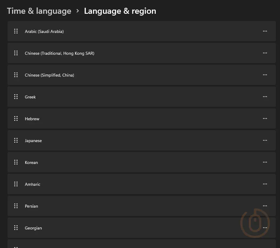 Language Notification