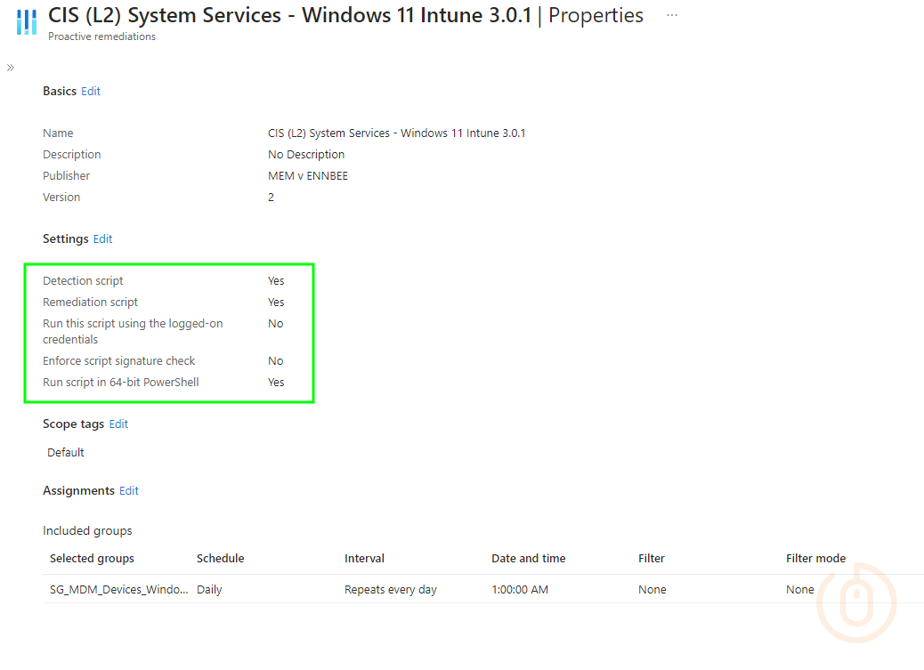 CIS Level 2 System Services Remediation