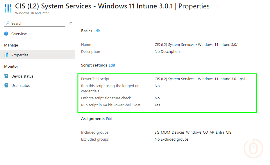 CIS Level 2 System Services Script