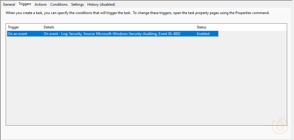 Scheduled Task Triggers